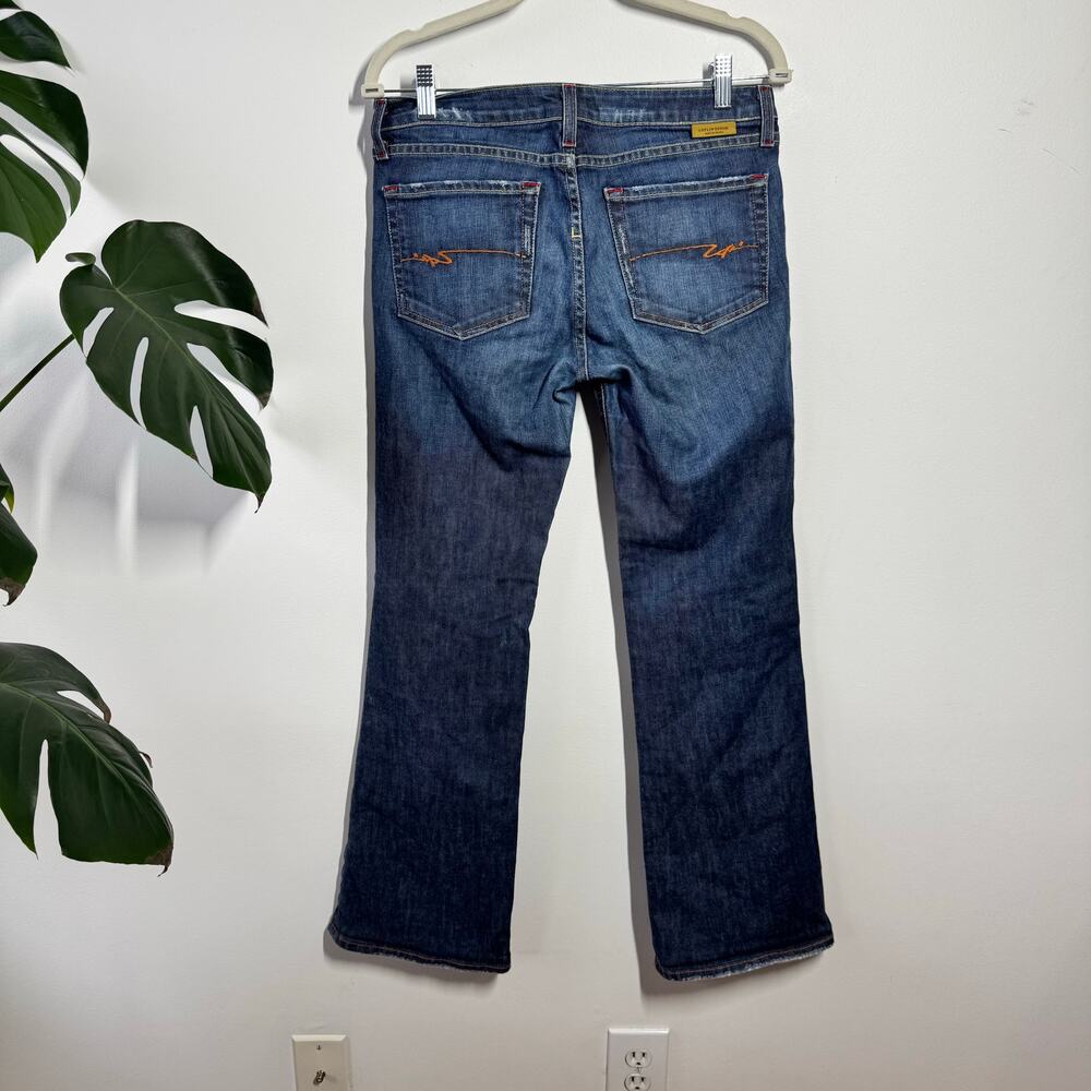 Lofli Vintage Bootcut Denim Jeans Women 30L Blue Y2K Western Cowgirl Cotton USA - Picture 2 of 11